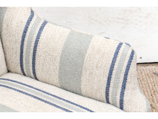 Vintage Upholstered Small Scale Wing Chair