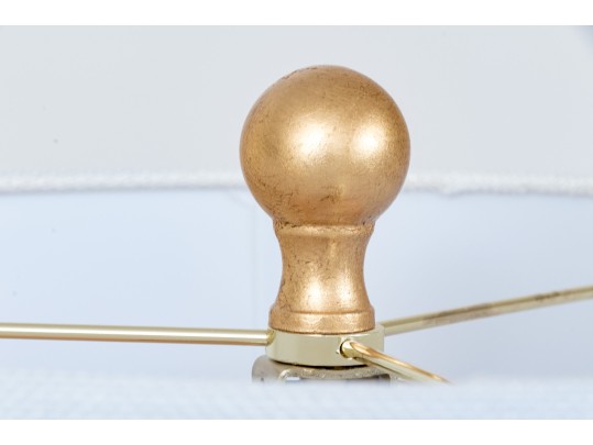 Chic Pair Of Safavieh Gilt Finished Table Lamps