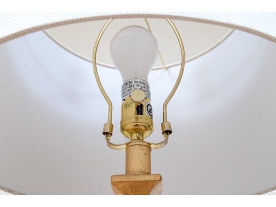 Chic Pair Of Safavieh Gilt Finished Table Lamps