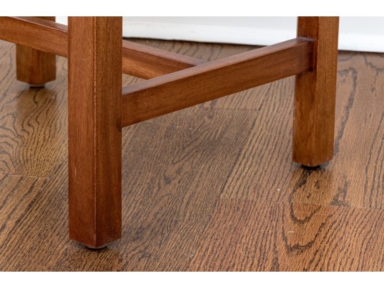 Vintage (Baker?) Parquetry Top Butlers Table