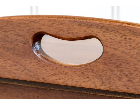 Vintage (Baker?) Parquetry Top Butlers Table