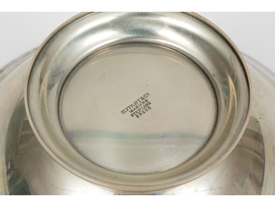 Tiffany & Co. Sterling Silver Handsome Traditional Revere Style Footed Bowl, With Box
