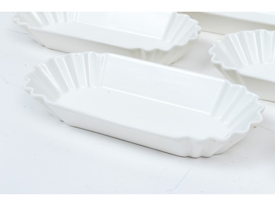 Set Of 12 Fortessa Fortaluxe Vitrified China Dishes- SuperWhite