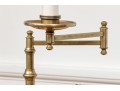 Two Brass Finished Adjustable Floor Lamps