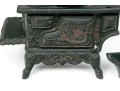 Antique Miniature Cast Iron Stove By Crescent With Accessories