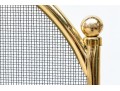 Vintage Brass Fire Screen 