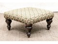 Vintage Upholstered Hand Crafted Footstool By George Smith England