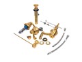 Brass Three Piece Faucet Set With Hardware