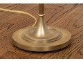 Two Brass Finished Adjustable Floor Lamps