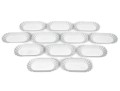 Set Of 12 Fortessa Fortaluxe Vitrified China Dishes- SuperWhite