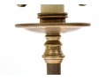 Pair Of Intertek Sturdy Brass Finished Twin Light Table Lamps