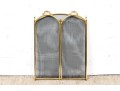 Vintage Brass Fire Screen 