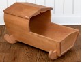 Vintage Wooden Baby Cradle Rocker