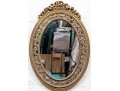 Vintage Adams Style Wood And Gesso Ovasl Mirror