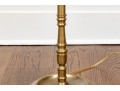 Two Brass Finished Adjustable Floor Lamps