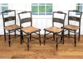 Set Of Four Semi Antique Hitchcock Side Chairs