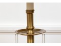 Two Brass Finished Adjustable Floor Lamps