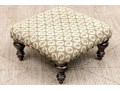 Vintage Upholstered Hand Crafted Footstool By George Smith England