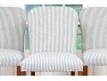 Set Of Three Custom Upholstered Bar Stools