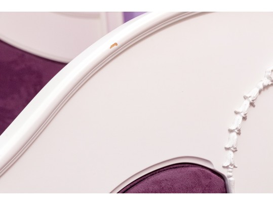 French Provincial Upholstered Trundle Bed Frame And Bedside Table