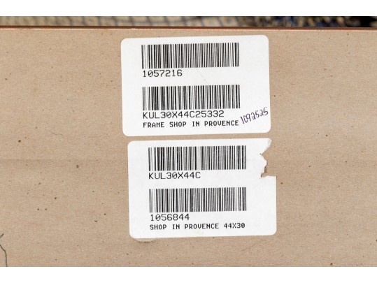 Signed Oil On Canvas, Street Scene In Front Of A Bistro