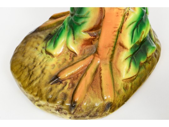 Trio Of Majolica Style Ceramic Roosters