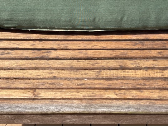 Outdoor Classics Teak Settee With Cushion