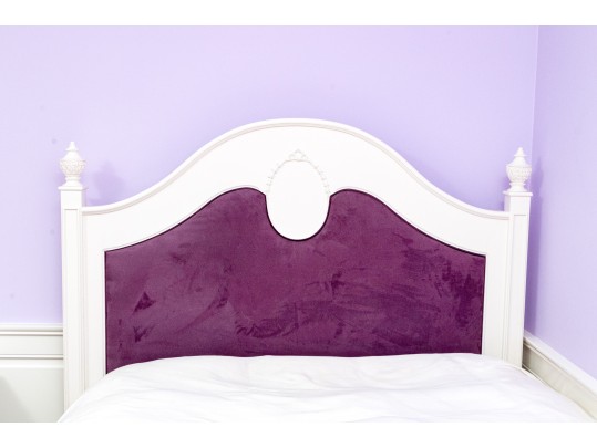 French Provincial Upholstered Trundle Bed Frame And Bedside Table