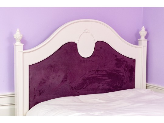 French Provincial Upholstered Trundle Bed Frame And Bedside Table