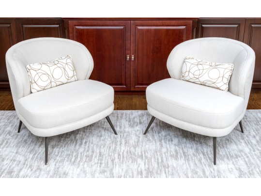 Pair Of Mid-Century Modern Accent Chairs