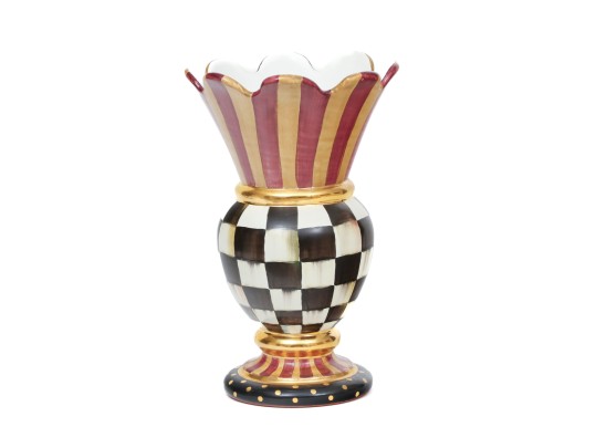 MacKenzie-Childs Courtly Check Great Vase