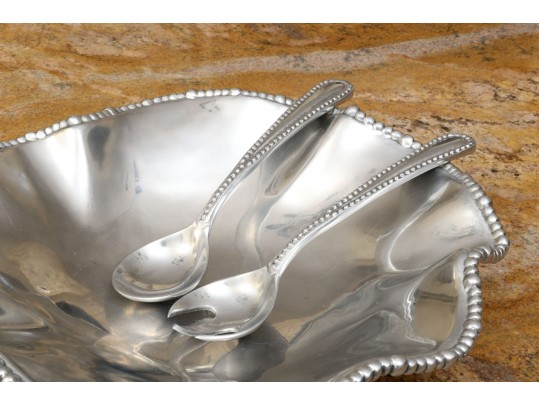 Collection Of 10 Mexican Aluminum Serving Pieces