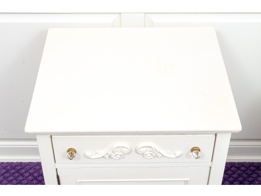 French Provincial Upholstered Trundle Bed Frame And Bedside Table