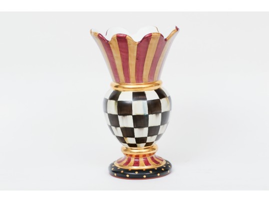 MacKenzie-Childs Courtly Check Great Vase
