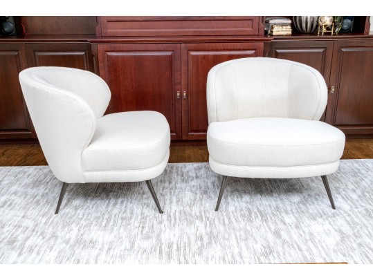 Pair Of Mid-Century Modern Accent Chairs