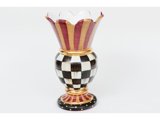 MacKenzie-Childs Courtly Check Great Vase