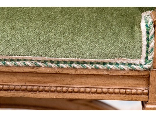 Schumacher Furnishings Neoclassical Style Upholstered Stool