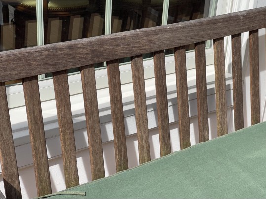 Outdoor Classics Teak Settee With Cushion