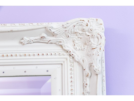 Charming Bedazzled French Provincial Mirror