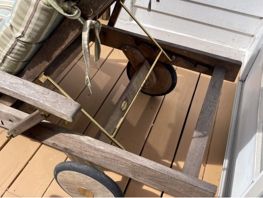 Pair Of Outdoor Classics Teak Chaise Lounges