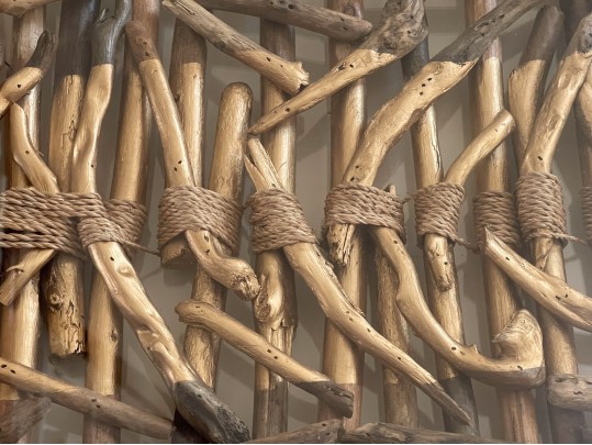 Pair Of Gilt Driftwood Wall Art