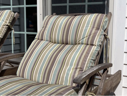 Pair Of Outdoor Classics Teak Chaise Lounges