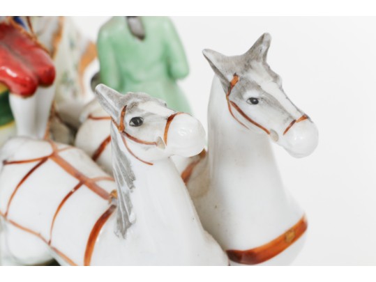 Duo Of Japanese Maruyama Porcelain Fairings