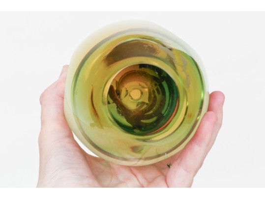 Two Decorative Glass Vases