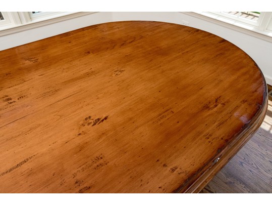 Stunning Woodland Furniture Double Pedestal Oval Dining Table