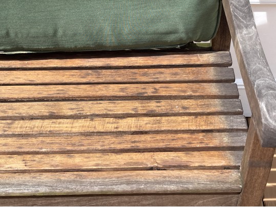 Outdoor Classics Teak Settee With Cushion