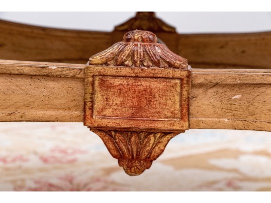 Schumacher Furnishings Neoclassical Style Upholstered Stool