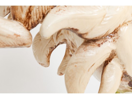 Trio Of Majolica Style Ceramic Roosters