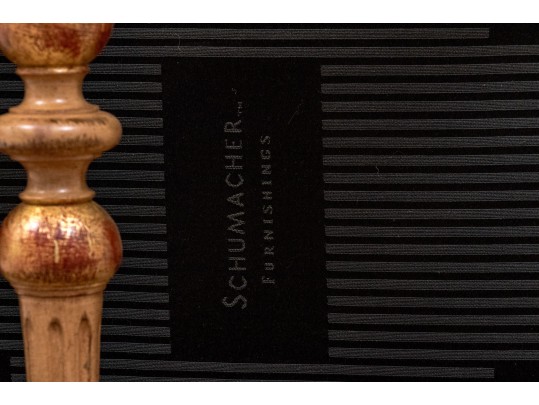 Schumacher Furnishings Neoclassical Style Upholstered Stool