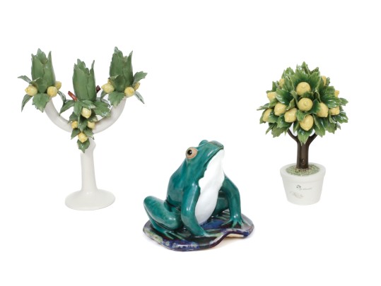 Ceramic Tabletop Decor Including Capodimonte
